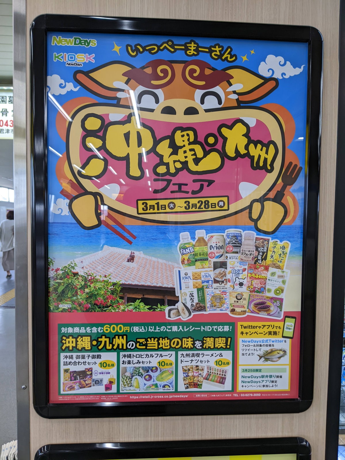 君津駅のNEWDAYS前に飾られていたポスター
