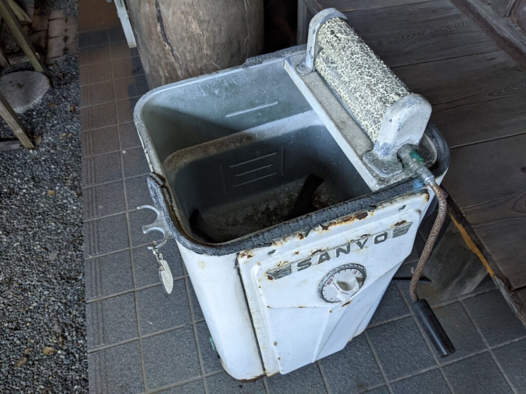 昔の洗濯機