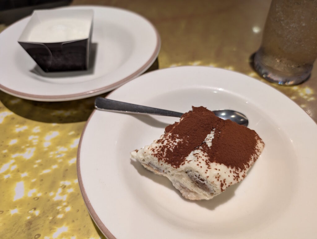 サイゼリヤでのデザート
