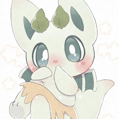 顔を赤くするモチモチとしたカッシーくん