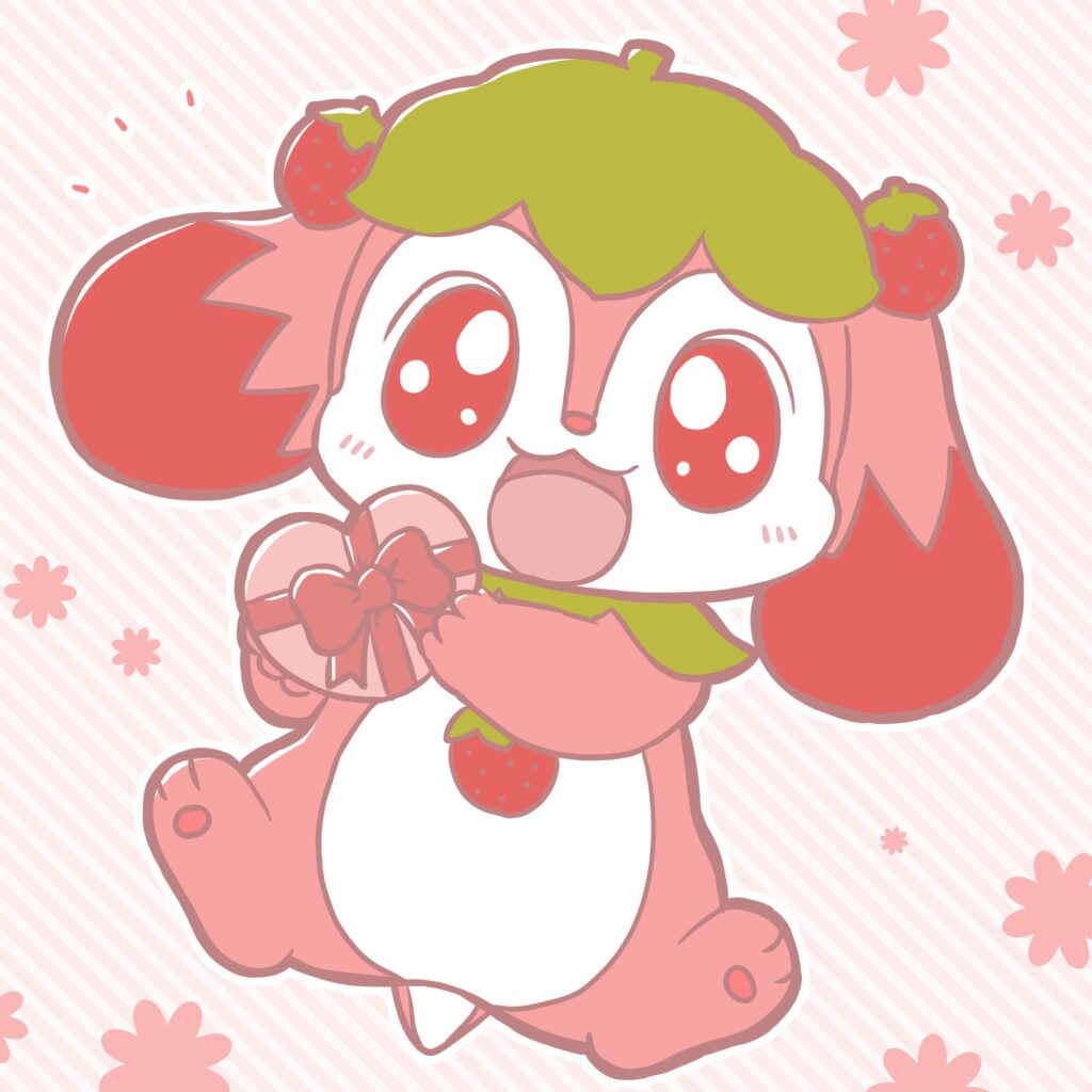 バレンタインチョコをもらったこいちごちゃん