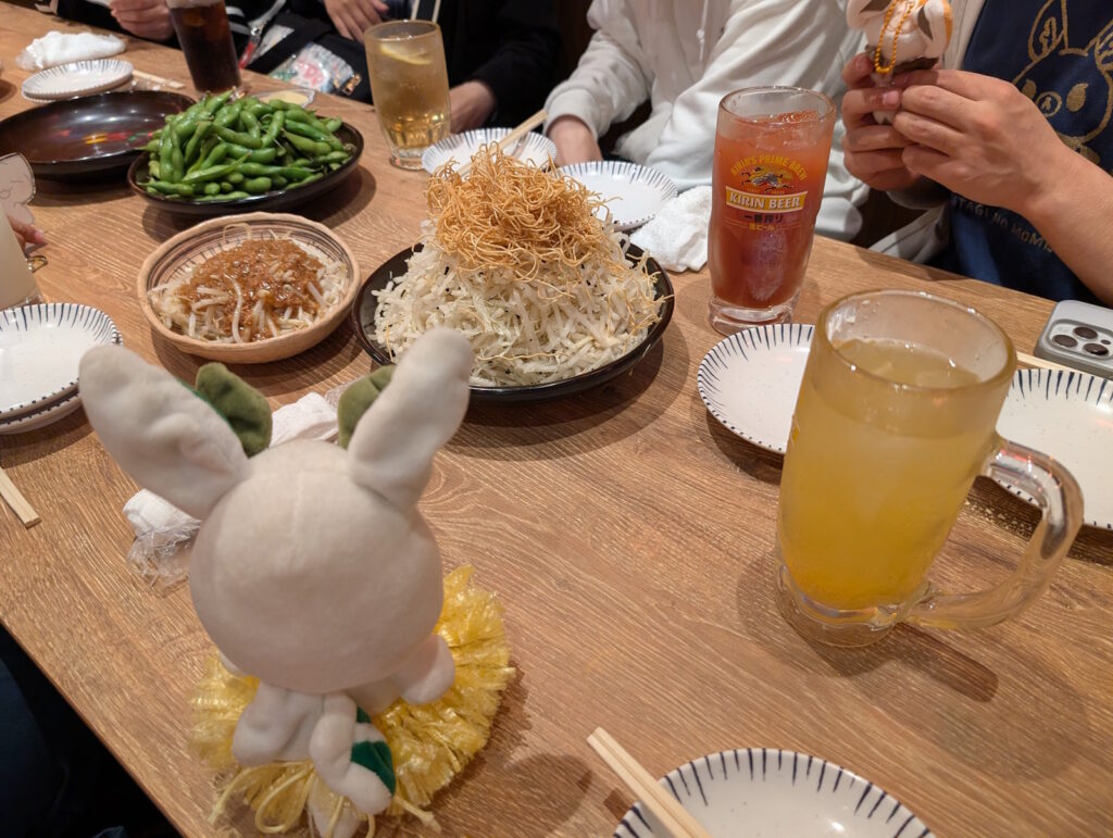 上に盛られたビーフンが美味しかった