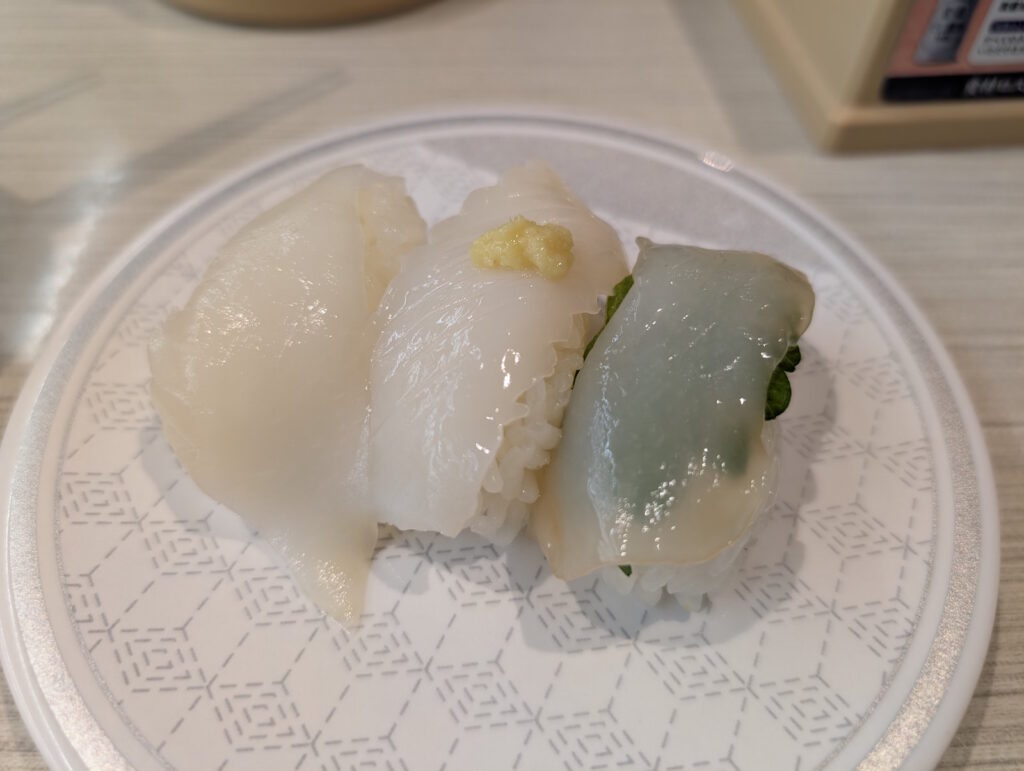 いか三種盛り