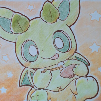 お雑煮を食べるカッシーくん