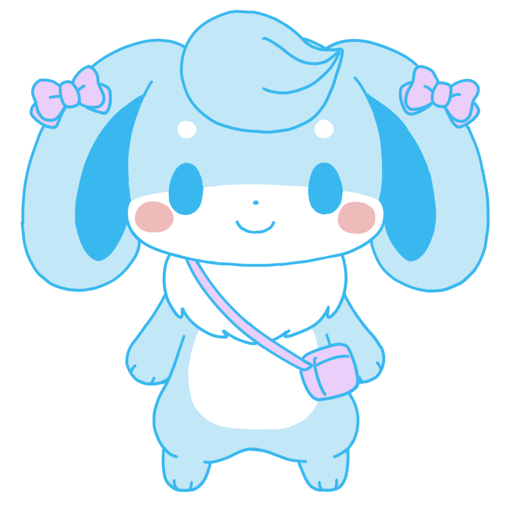 青いうさぎのとももんくん
