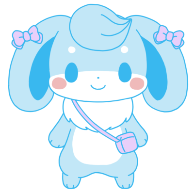 青いうさぎのとももんくん