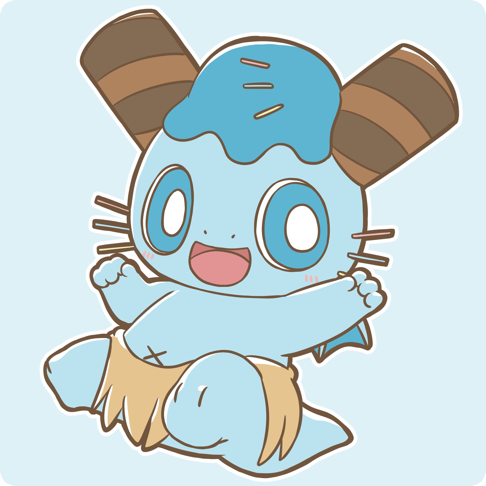 チョコミントアイスのミントくん