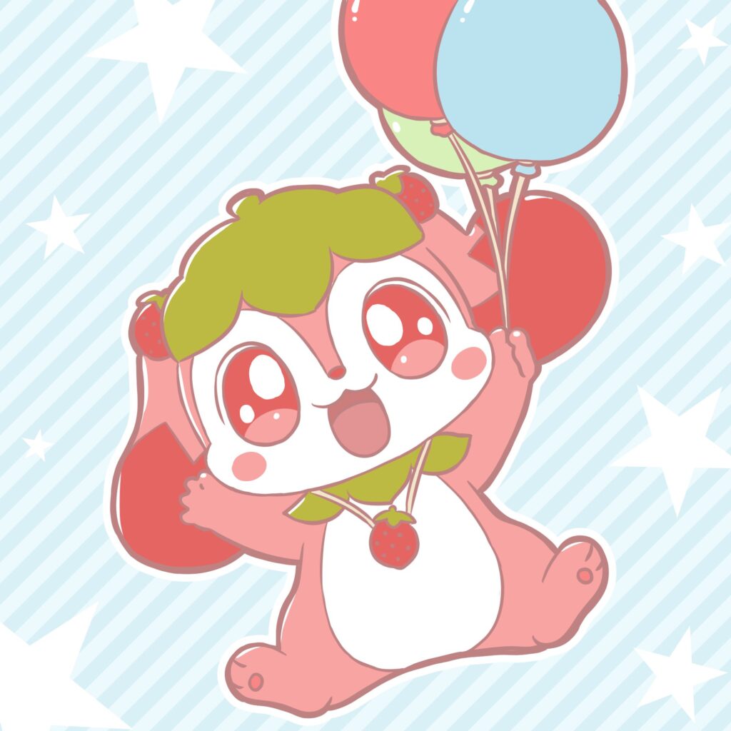 誕生日を喜ぶこいちごちゃん