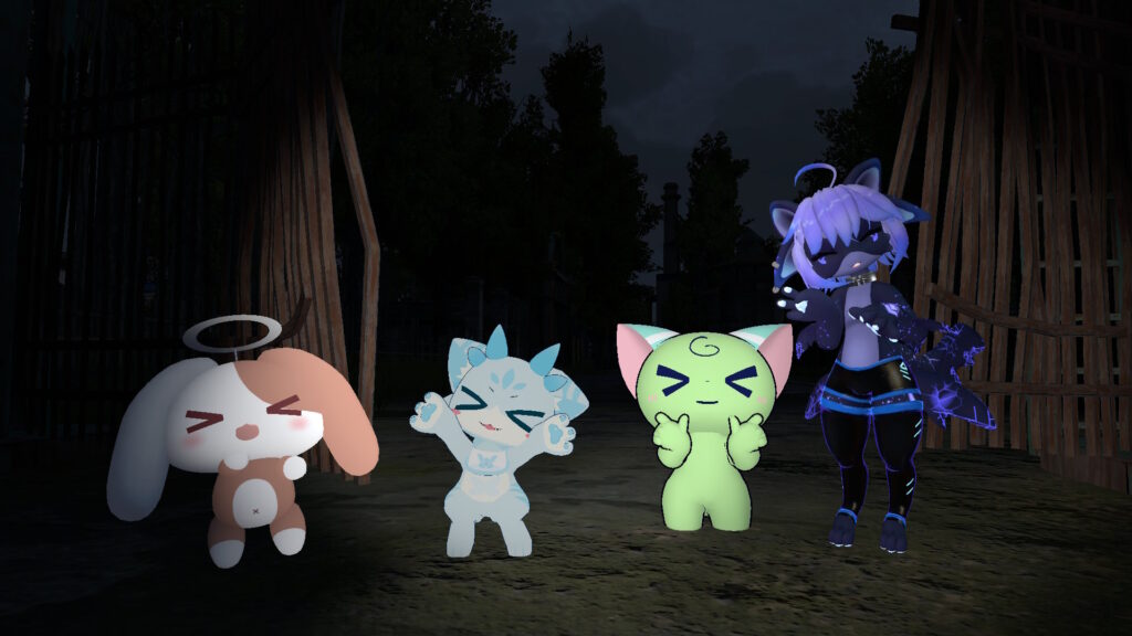 ANOMALYの村の空間で記念撮影