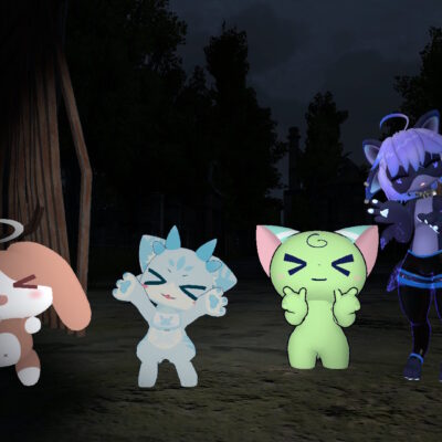 ANOMALYの村の空間で記念撮影