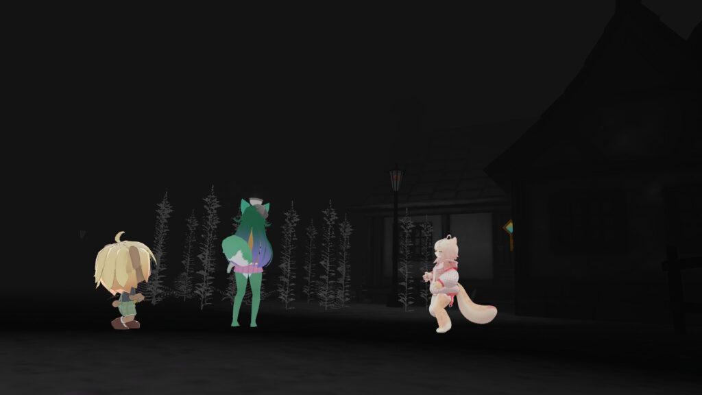 真っ暗な中にたたずむおうち