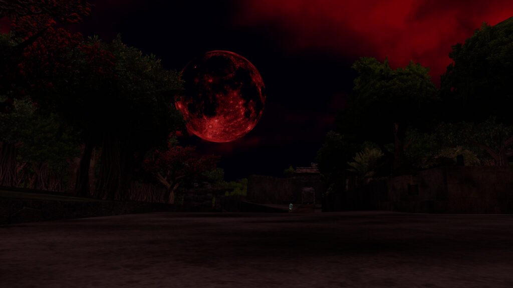 不穏な真っ赤な空間