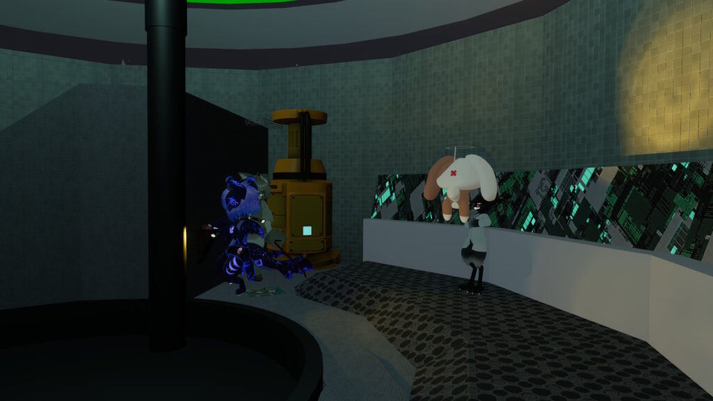 謎の未来的な空間