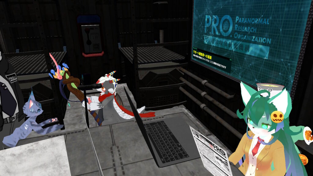 色々備えられたバンの中