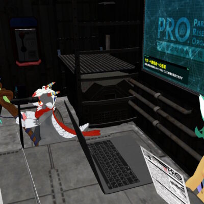 色々備えられたバンの中