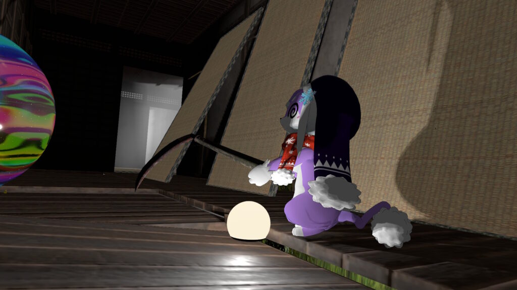 明るいボールとナミドさん