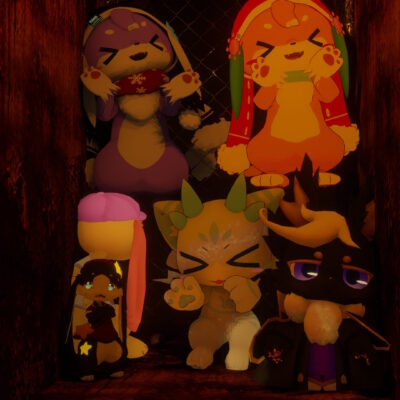 シャルベくん達で記念撮影