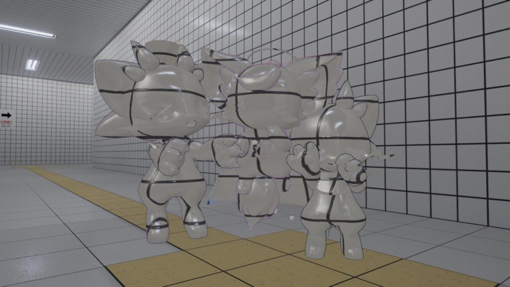 8番出口の通路でステルス