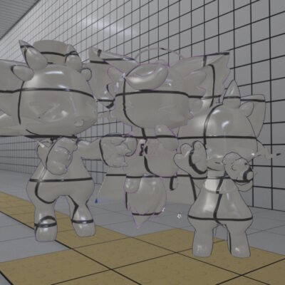 8番出口の通路でステルス