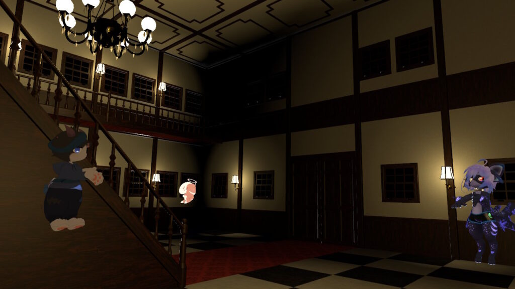 広い洋館のエントランス