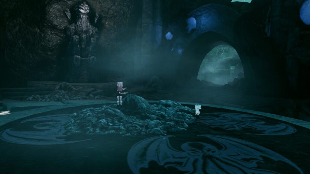 海底の謎の神殿