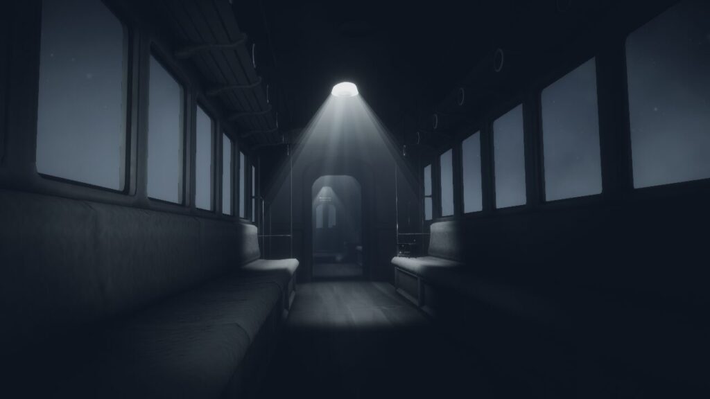 誰もいない車内