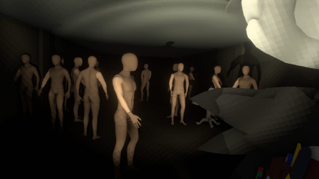 謎の大量のマネキン