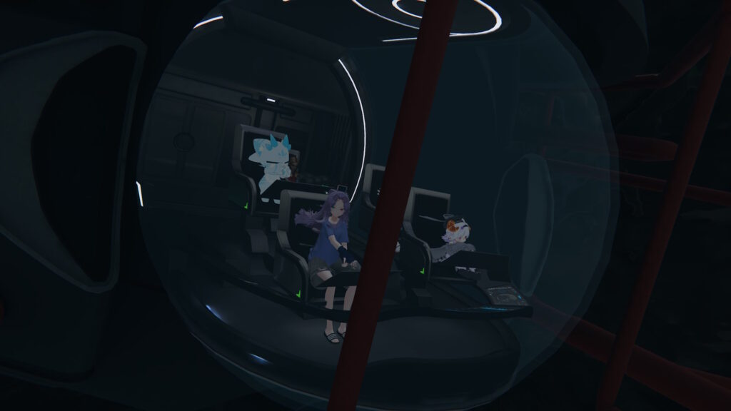 潜水艦で潜るデココ達