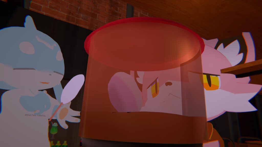 わたがしを作るゼリーさん達