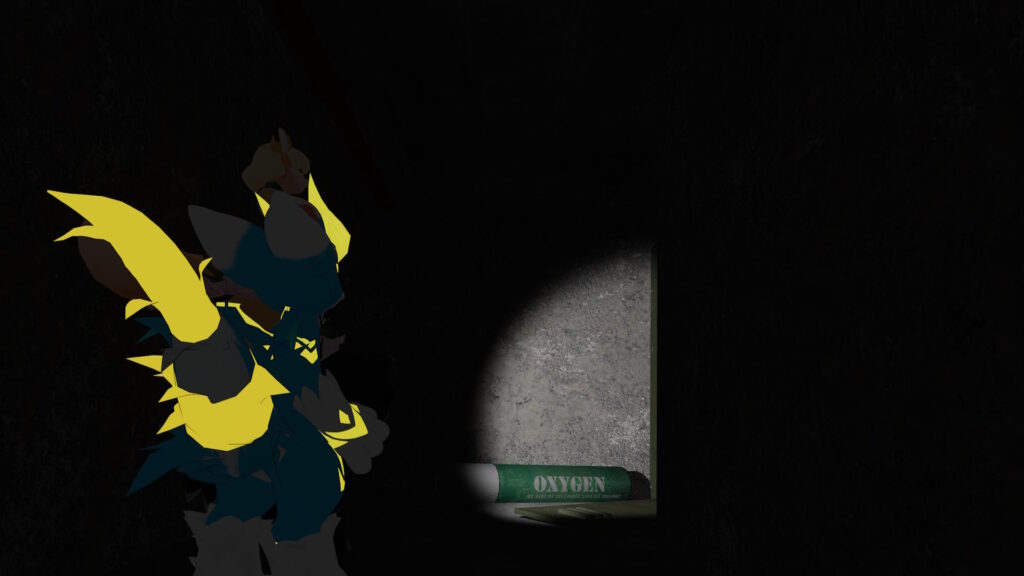 酸素が落ちています