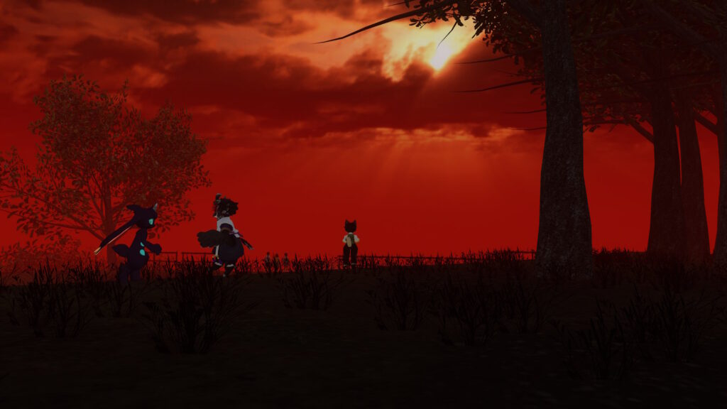 キレイな夕焼けのラスト