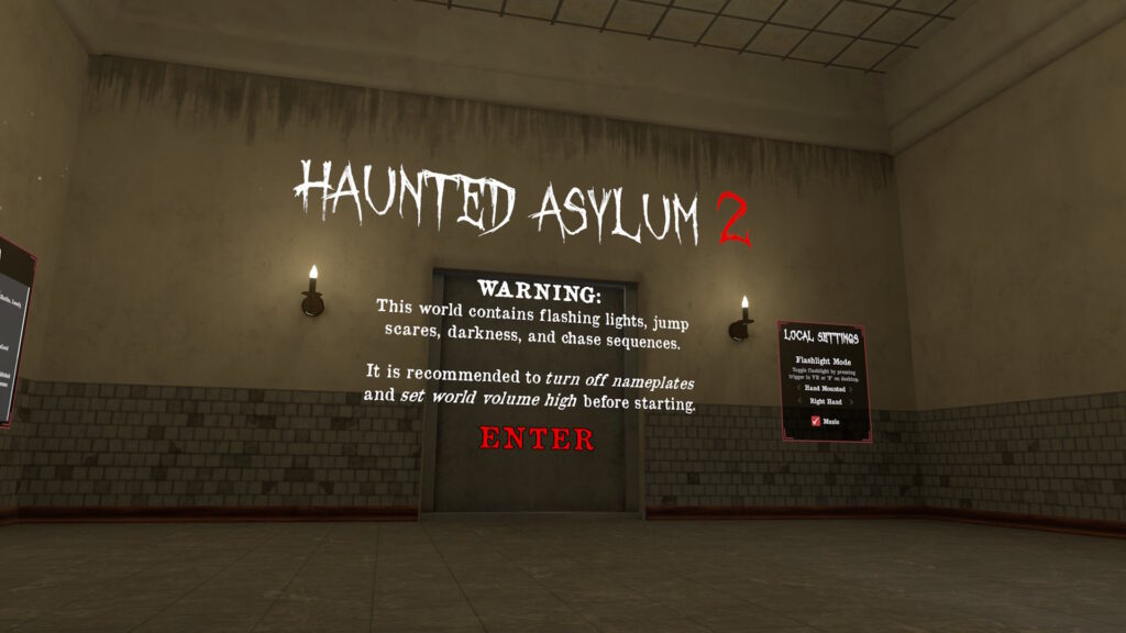 Haunted Asylum 2のエントランス