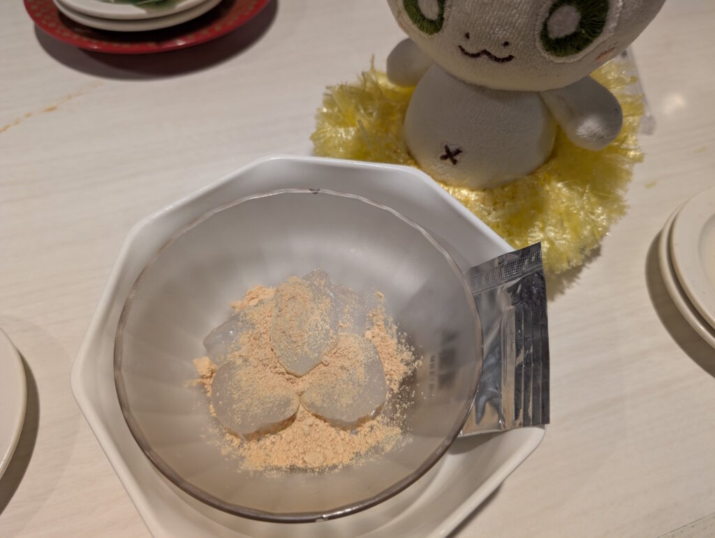 わらび餅とカッシーくん