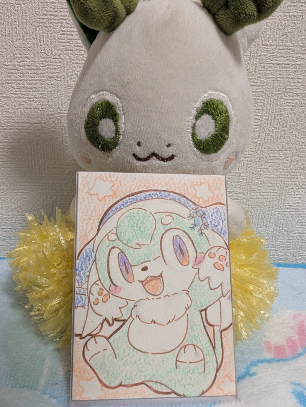 友達に送ったカードサイズのイラスト