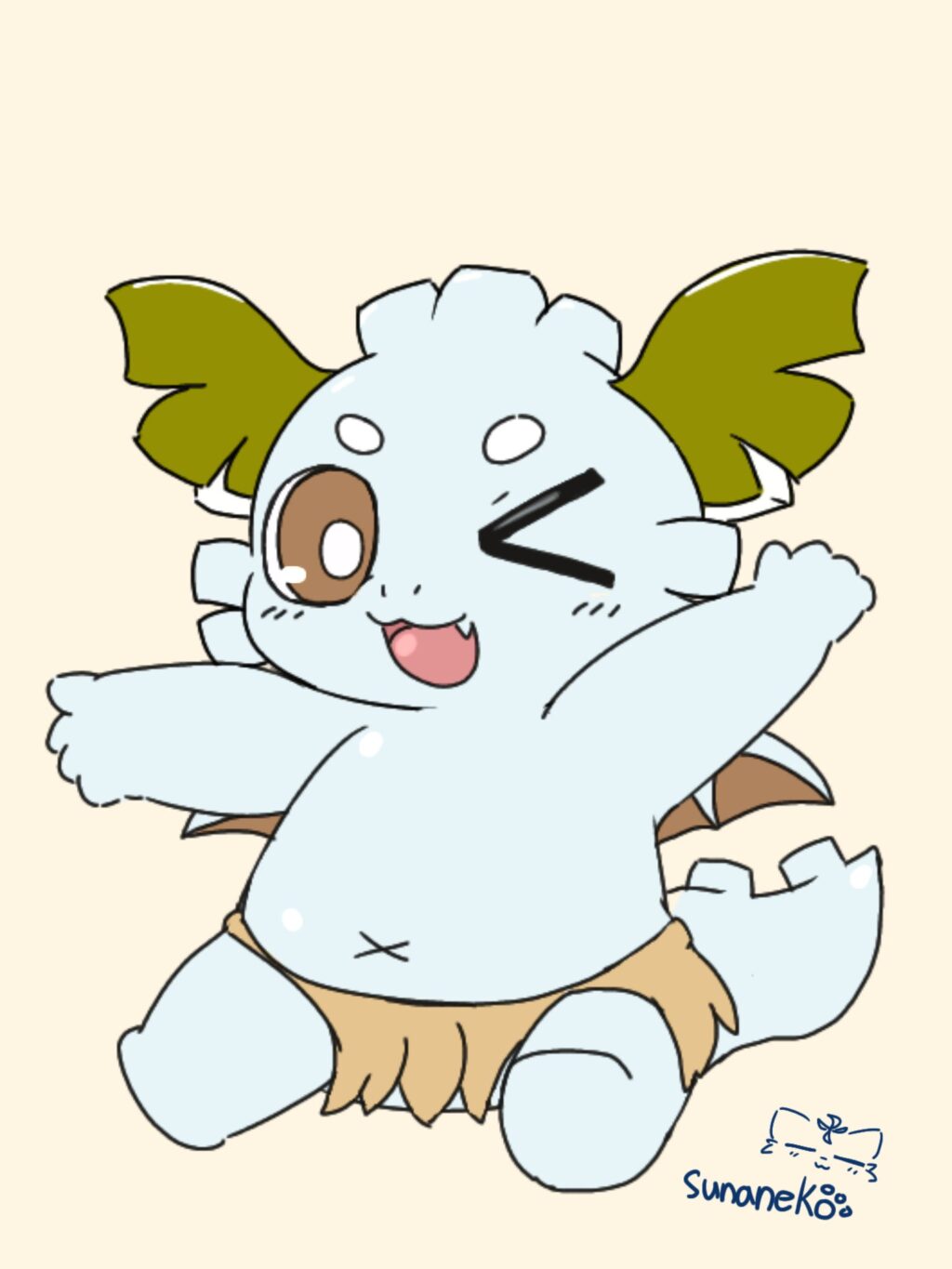 お腹がモチモチのカッシーくん