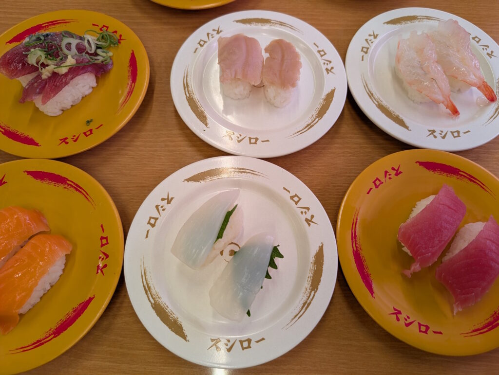 スシローのイカとかえびとか