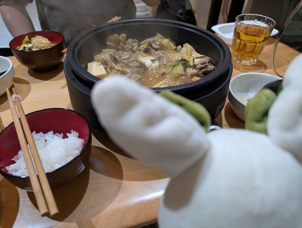 チゲ鍋とカッシーくん