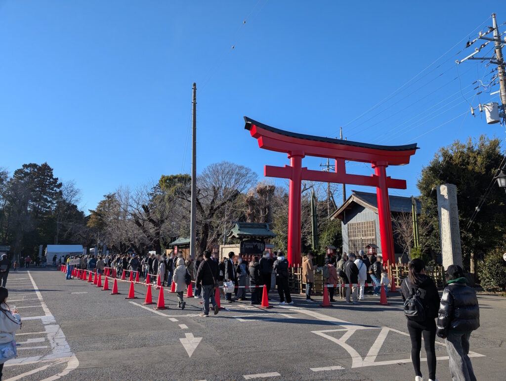 1月4日の鷲宮神社の参拝列