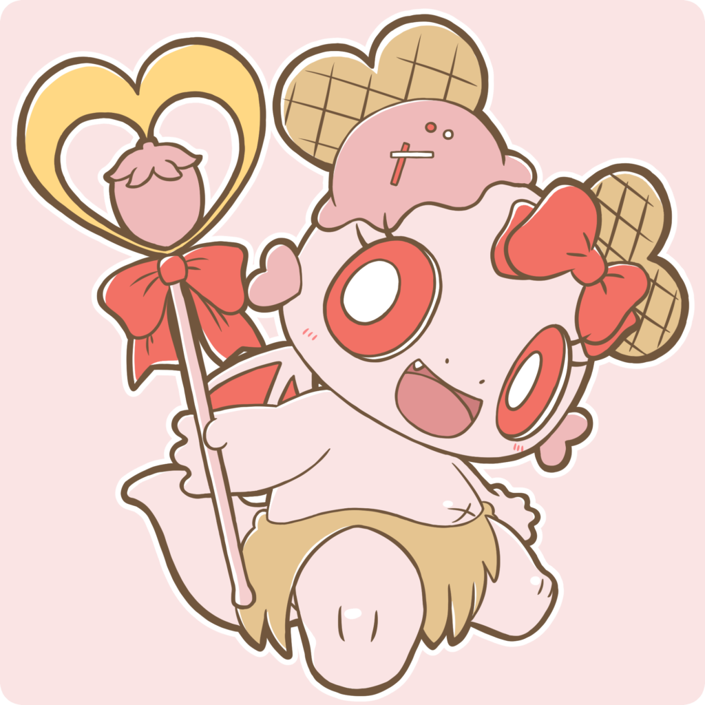 ストロベリーアイスのベリアちゃん