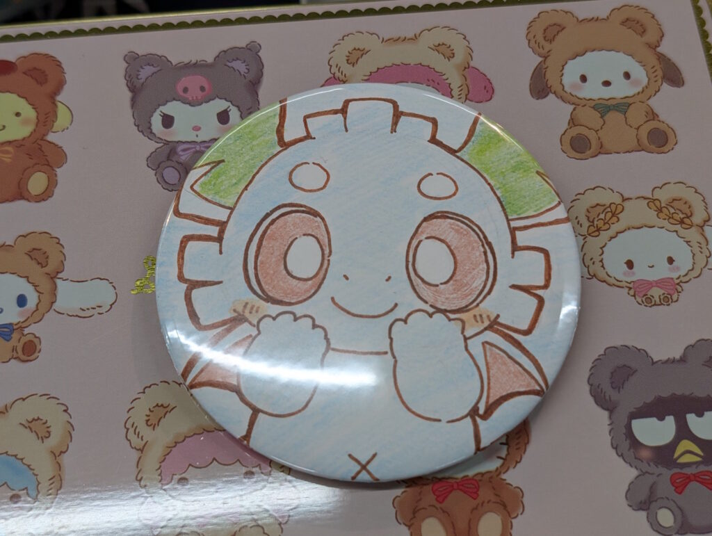 出来上がった缶バッジ