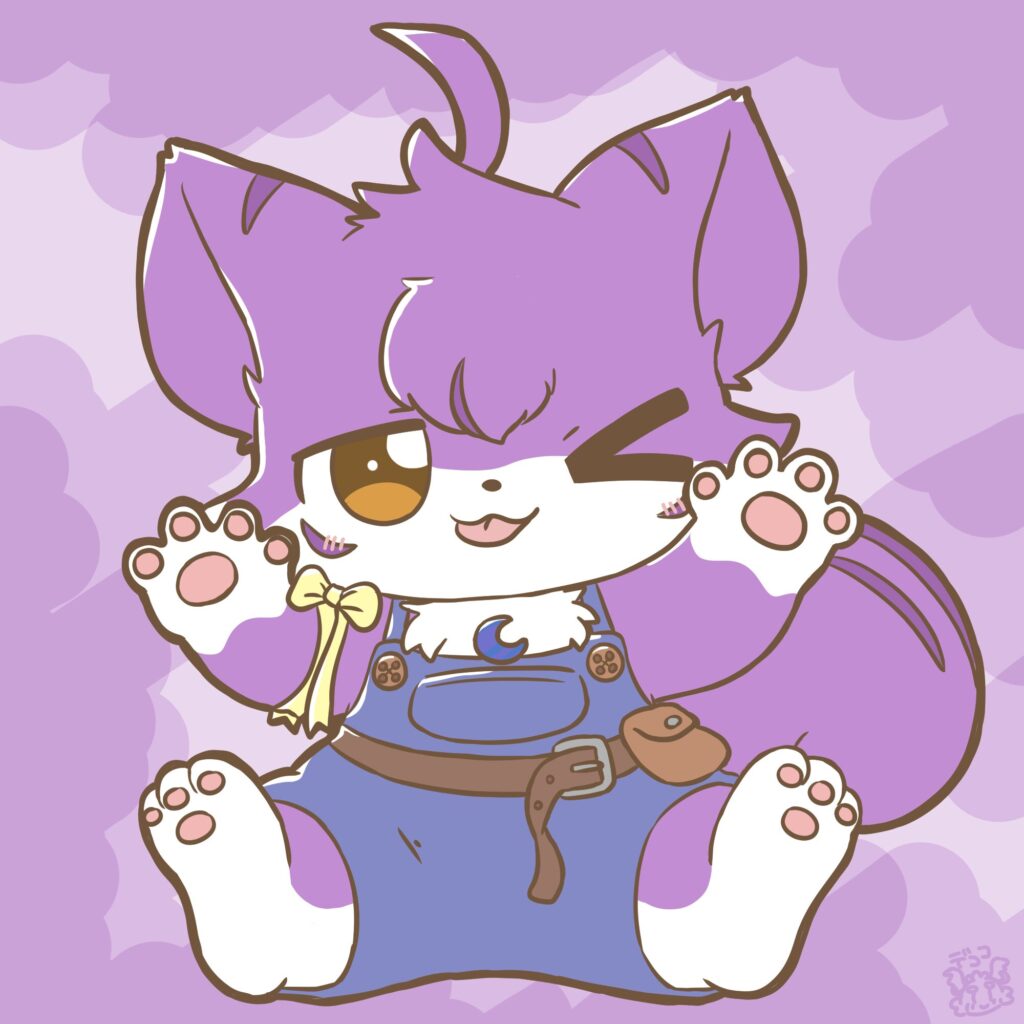 舌を出すルフェットくん