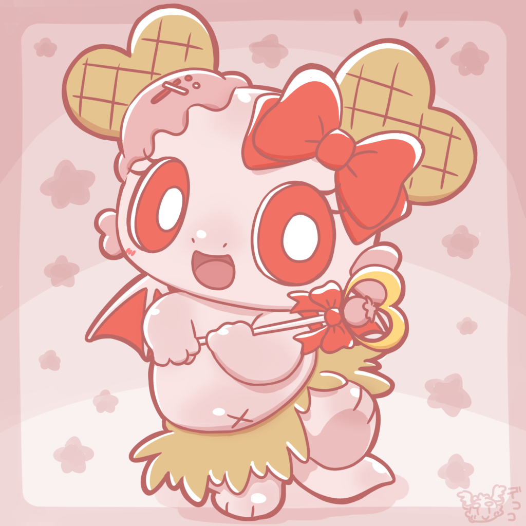 魔法のステッキを持ってウキウキなベリアちゃん