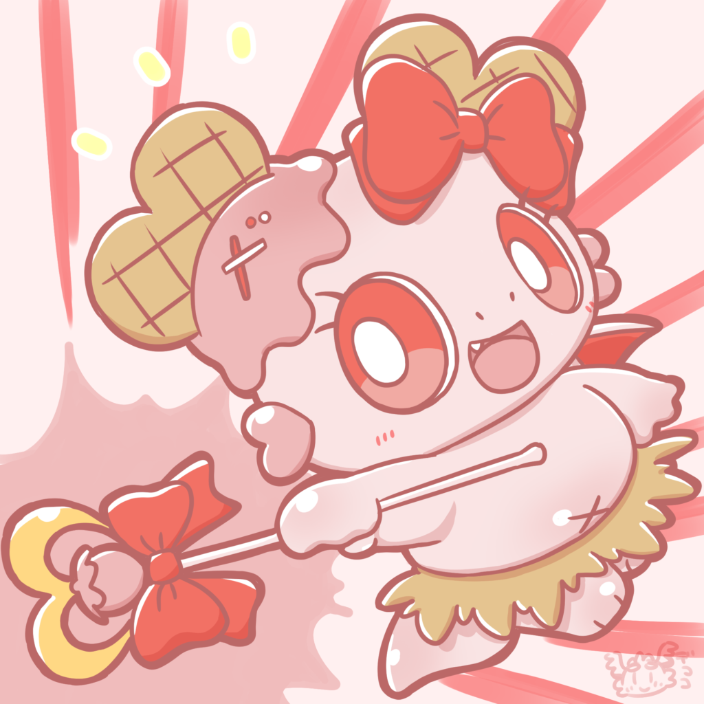 何かすごい魔法を出そうとするベリアちゃん
