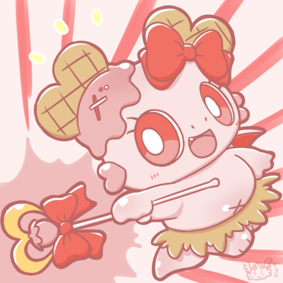 何かすごい魔法を出そうとするベリアちゃん