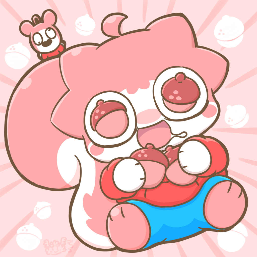 目をイチゴどんぐりにしてしまうアリスクくん
