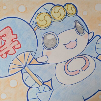 夏祭りに参戦しようとするいたくらん