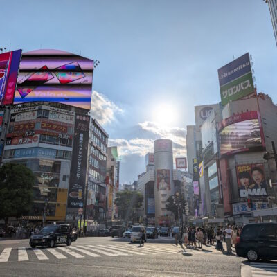 この日の晴れている渋谷