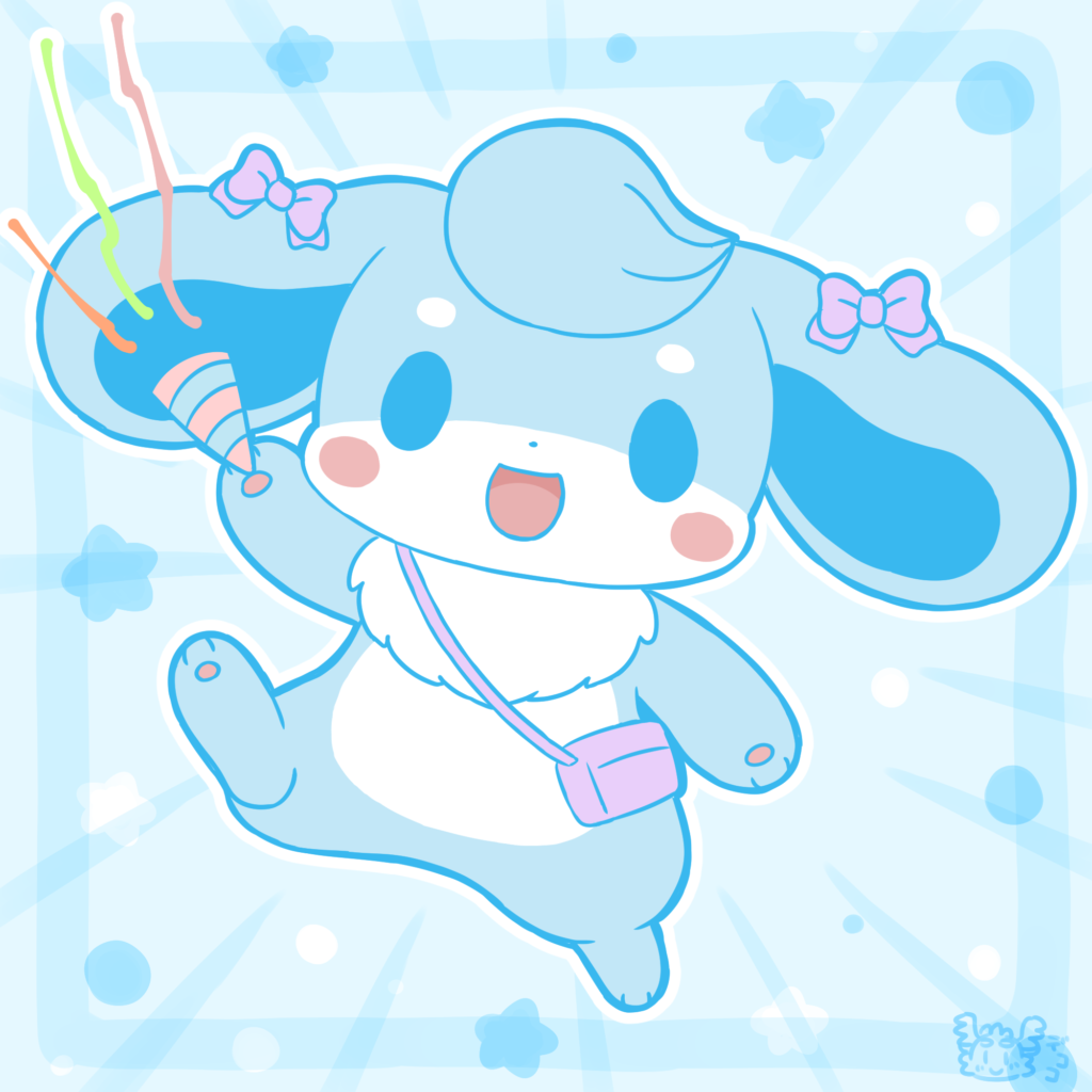 誕生日を迎えて喜ぶとももんくん